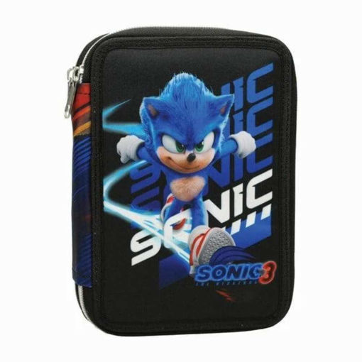 Picture of SONIC 2 ZIP FILLED PENCIL CASE